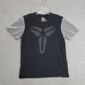 Nike Women Top Medium Black Shirt Kobe Stealth Graphic Reglan Sleeve READ